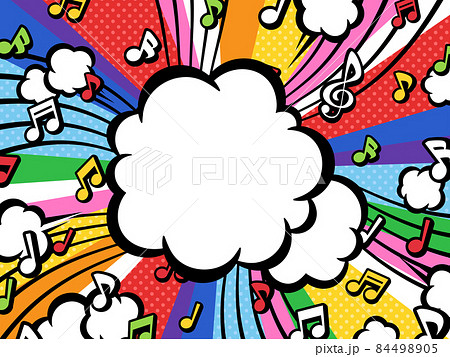 音符 音楽 背景 壁紙のイラスト素材