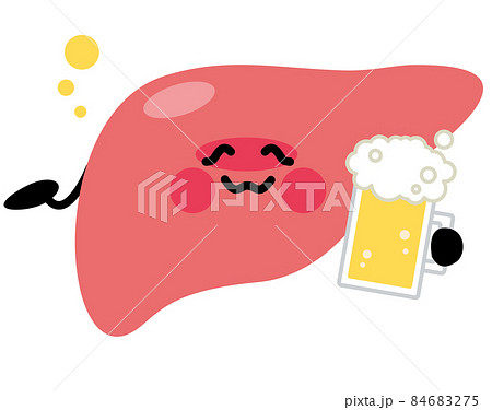 肝臓のイラスト素材