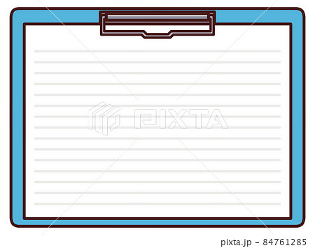メモ帳 イラスト シンプル 記入のイラスト素材