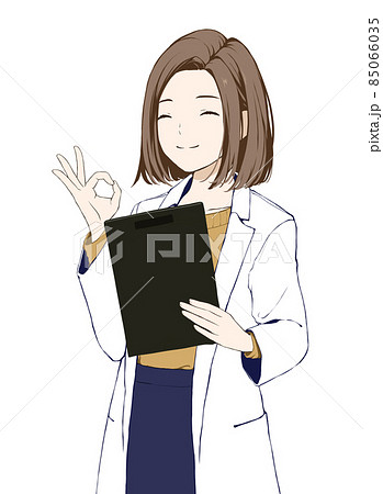 美人女医のイラスト素材