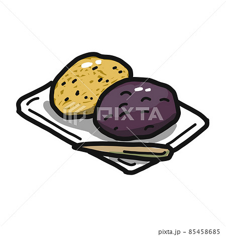 きなこもちのイラスト素材