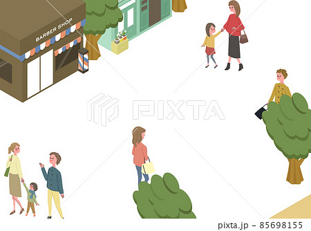 通行人のイラスト素材