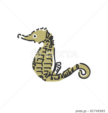 辰 ドラゴン 龍 タツノオトシゴのイラスト素材