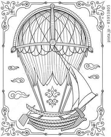 ヨット 影 白黒 船舶のイラスト素材