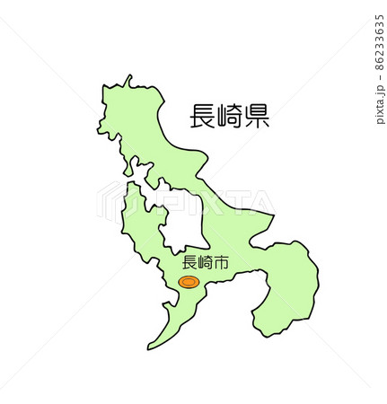 長崎県長崎市のイラスト素材