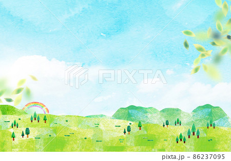 山村風景のイラスト素材 - PIXTA