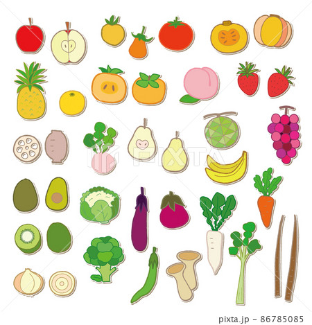 野菜 フルーツのイラスト素材
