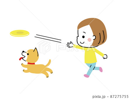 ボール投げのイラスト素材