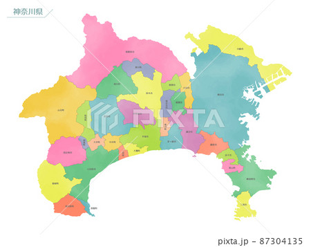 神奈川県のイラスト素材