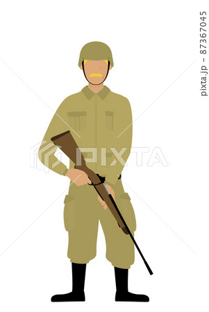 銃ポーズのイラスト素材