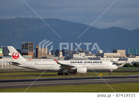 Jal 飛行機の写真素材