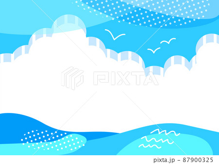 空 雲 文字 青空のイラスト素材 - PIXTA