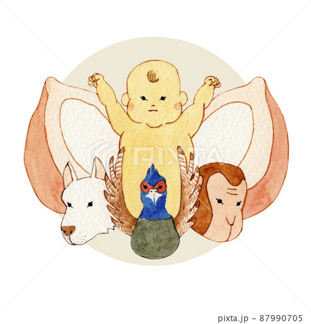 桃太郎 かわいいのイラスト素材