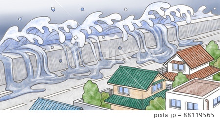 自然災害のイラスト素材