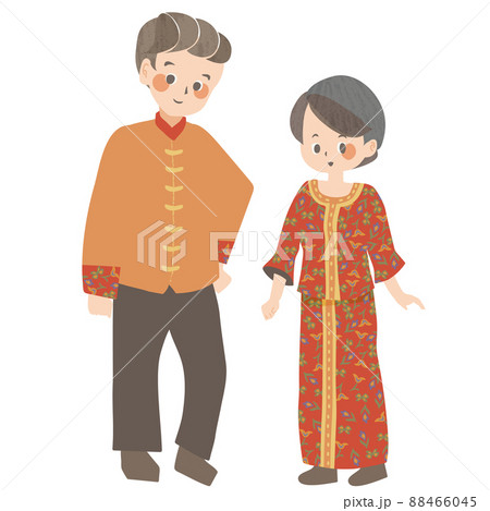 漢民族のイラスト素材