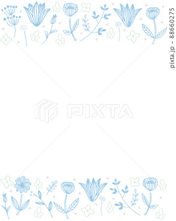 ダリア 花 お花 手書きのイラスト素材