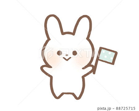 キャラクター 動物 うさぎ 応援のイラスト素材 - PIXTA