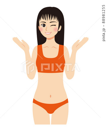 お腹いっぱいのイラスト素材