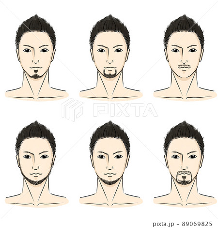 男性 人物 髪型 イケメンのイラスト素材