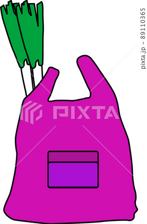 エコバッグ 買いもの 買い物 エコバックのイラスト素材