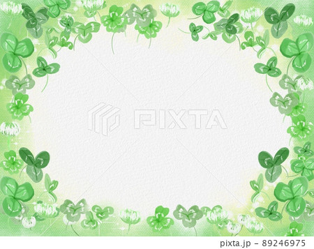 四つ葉のクローバーのイラスト素材集 ピクスタ