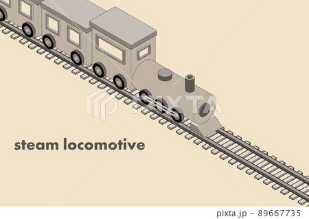 機関車 蒸気機関車 のイラスト素材集 ピクスタ