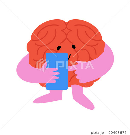 ベクター 脳 かわいい イラストのイラスト素材