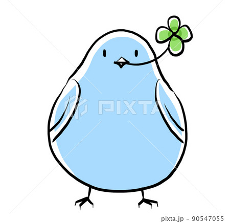 鳩正面のイラスト素材