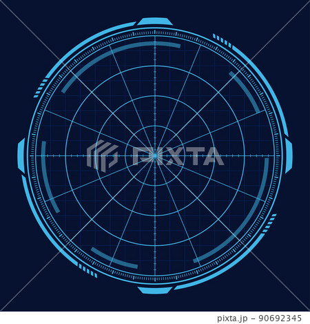 レーダーのイラスト素材