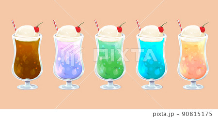 炭酸飲料のイラスト素材