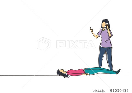 救急車 車 線画 簡単のイラスト素材