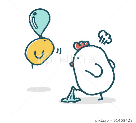 にわとり ひよこのイラスト素材