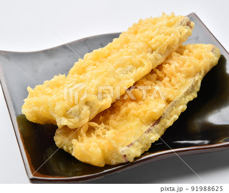 サツマイモ天ぷらの写真素材