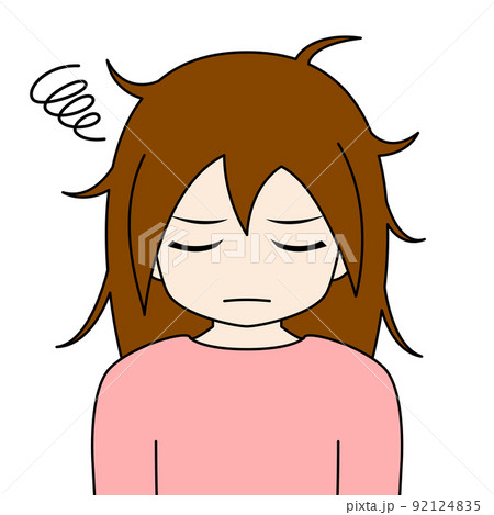 寝癖直しのイラスト素材