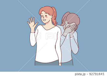 そううつ病のイラスト素材