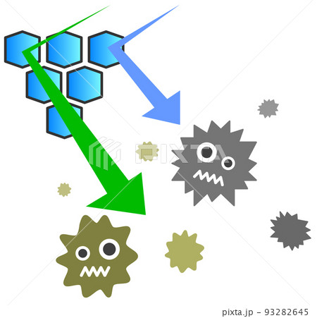 ばい菌のイラスト素材