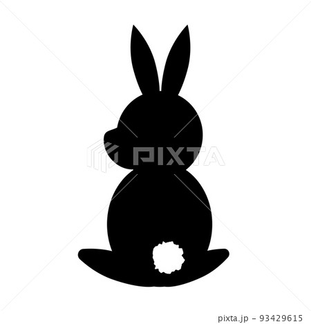 うさぎ 後ろ姿のイラスト素材