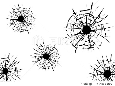 銃弾穴の写真素材 - PIXTA
