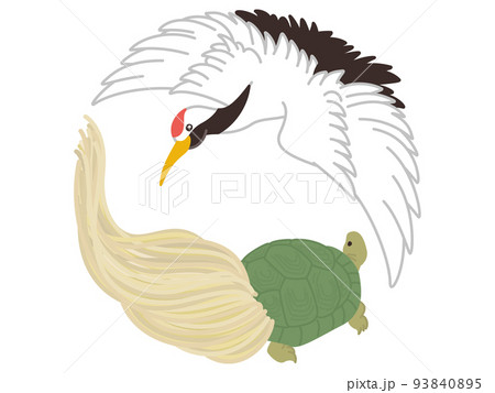 蓑亀のイラスト素材