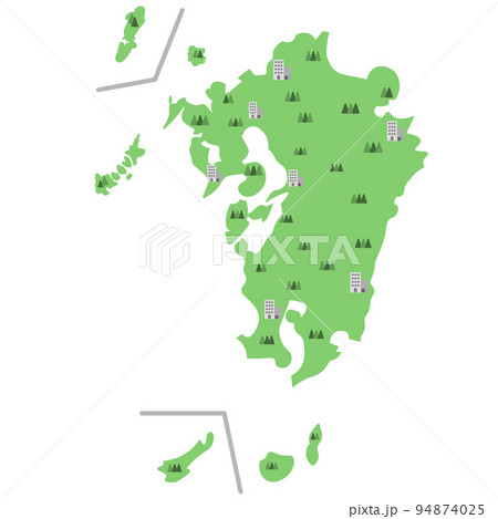 九州のイラスト素材