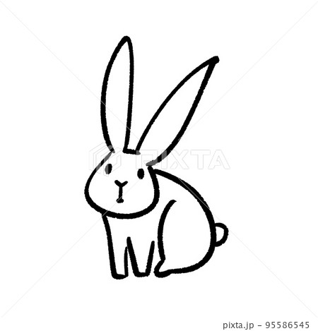 動物 哺乳類 シルエット かわいいのイラスト素材