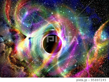 ブラックホールのイラスト素材集 ピクスタ