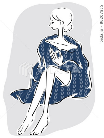 フランス パリ カフェ おしゃれのイラスト素材