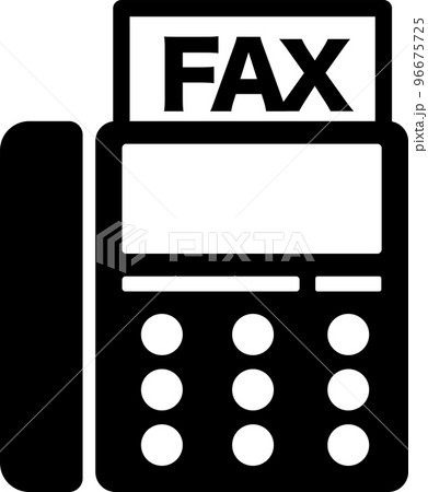 Fax送信のイラスト素材