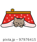 こたつで眠る三毛猫のイラスト素材 [97976414] - PIXTA