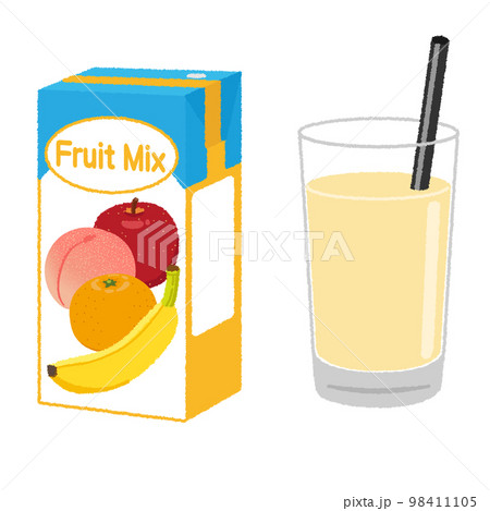 ミックスジュースのイラスト素材