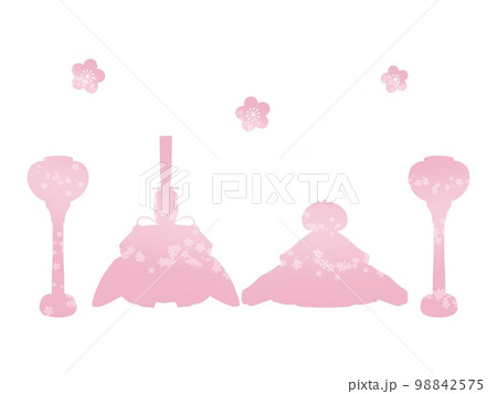 ひな人形 シルエットのイラスト素材 - PIXTA