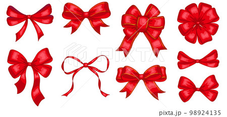 Red bow ribbon (PSD)  Bow clipart, Bows, Red bow