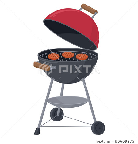 Large Barbecue Set Clip Art Collection Vector Illustration Flat Style Stock  Vector by ©katedemianov 205291700