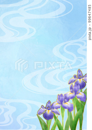 水彩 水彩画 菖蒲 花の写真素材 - PIXTA